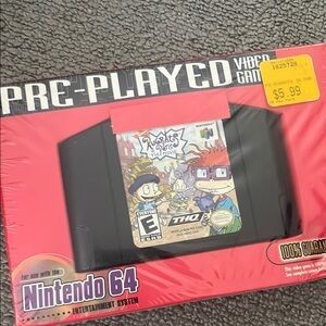 Nintendo Black Video Game Rugrats in Paris